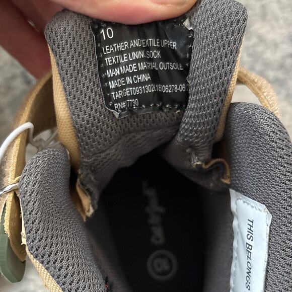 Cat & Jack Kids 10 Noah Winter High Cut Snow Boots Lace Up Tan Warm Boys Girls - Picture 7 of 8